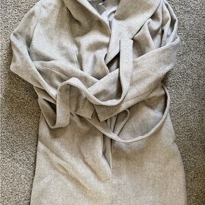 Women’s Stylish Gray Belted Peacoat